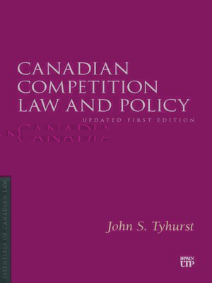 cover image of Canadian Competition Law and Policy